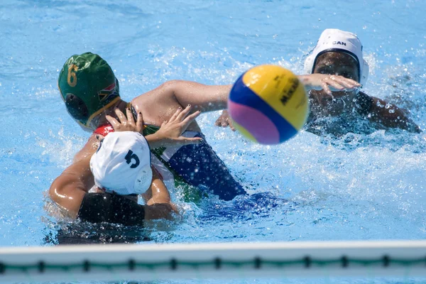 WPO: Campeonato Mundial de Aquáticos - CAN vs RSA. Joelle Bezhaki . — Fotografia de Stock