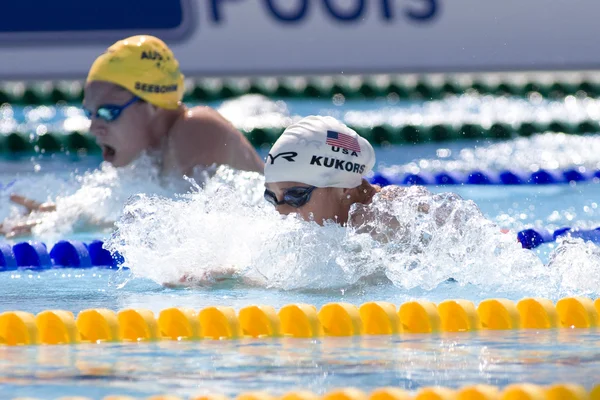 SWM: Wereldkampioenschap zwemmen. Ariana kukors. — Stockfoto