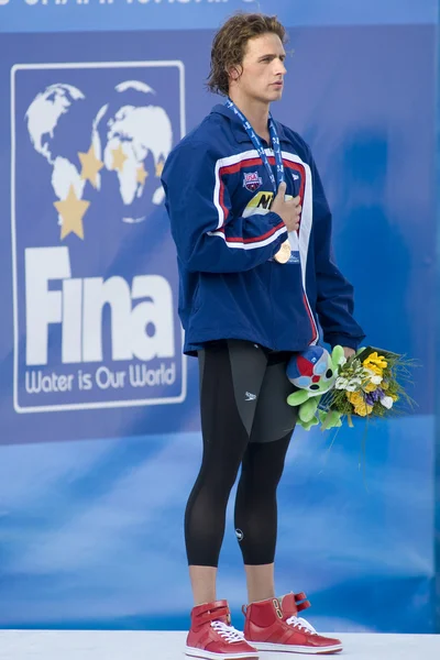 Swm： 世界游泳冠军 — — 男子 200 米个人混合泳。瑞恩 · 罗切特. — 图库照片