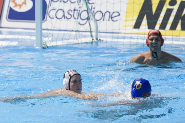 WPO: Campeonato Mundial de Acuática Alemania vs Montenegro. Julian Real — Foto de Stock