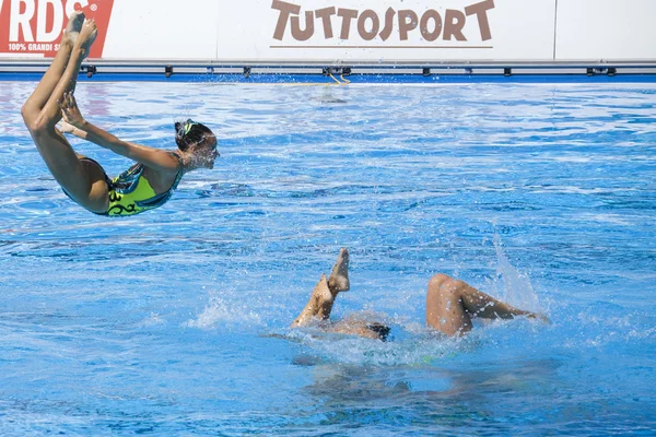 SWM: Equipe feminina do Campeonato Mundial de natação sincronizada — Fotografia de Stock
