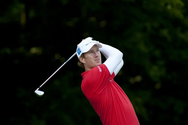 Will Besseling (NED) in action on the first day of the European Tour. — Stock Photo, Image
