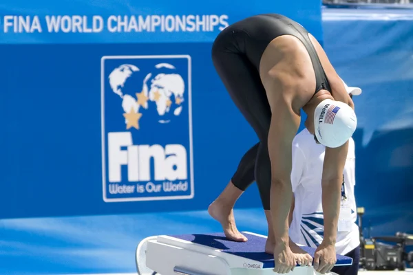 SWM: Campeonato Mundial de natación. Tyler mcgill. — Zdjęcie stockowe