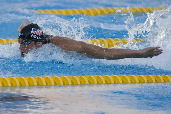 Swm: 世界水泳選手権 - メンズ 100 m バタフライ決勝 — ストック写真