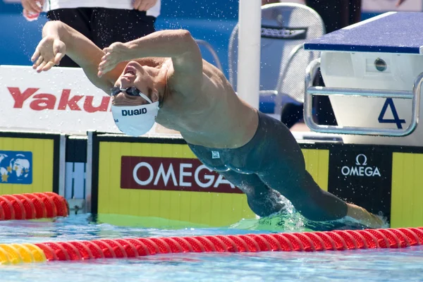 Schwimmen: Schwimm-WM - Herren 100 m Rücken — Stockfoto