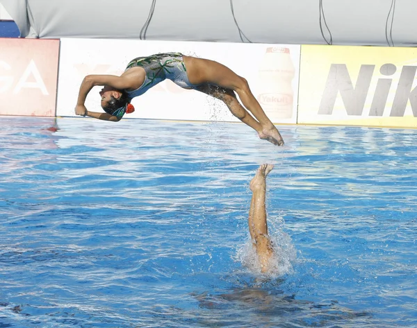 SWM: Campeonato do Mundo Feminino equipe de natação sincronizada — Fotografia de Stock