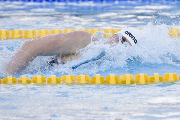 SWM: Чемпионат мира по водным видам спорта - полуфинал на 200 метров вольным стилем — стоковое фото