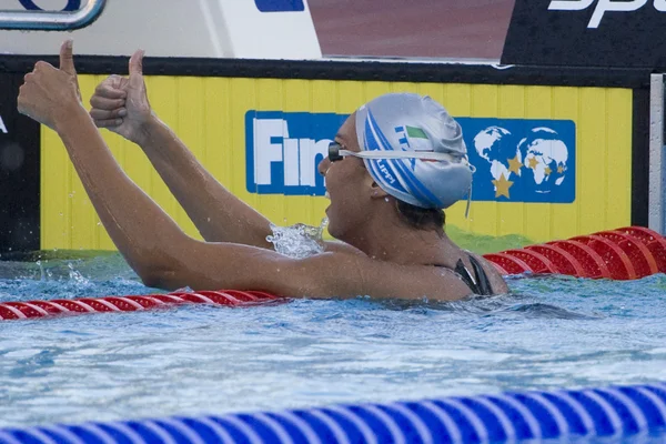 Schwimmen: Schwimm-WM - Finale über 1500 m Freistil der Frauen — Stockfoto