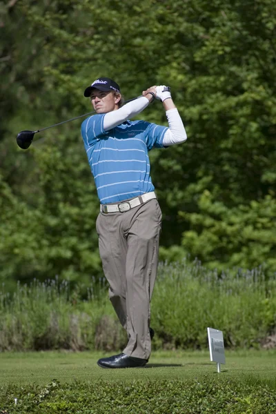 Mark Haastrup (DEN) in action on the third day of the European Tour — Stock Photo, Image