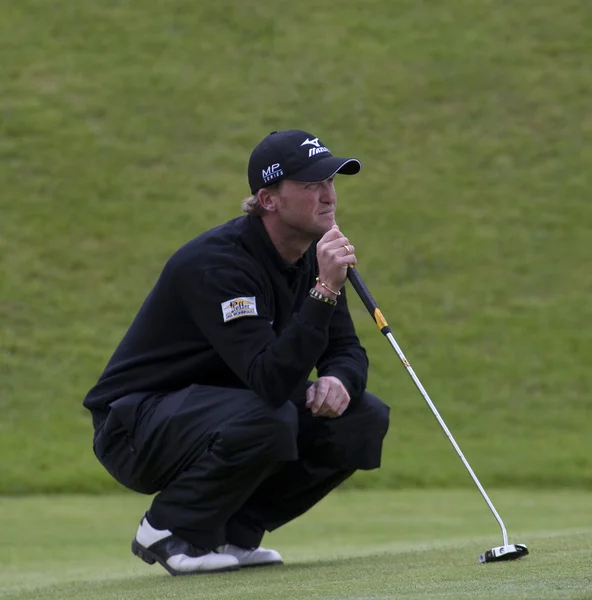 Thomas feyrsinger (aut) in actie op de derde dag van de Europese PGA tour — Stockfoto