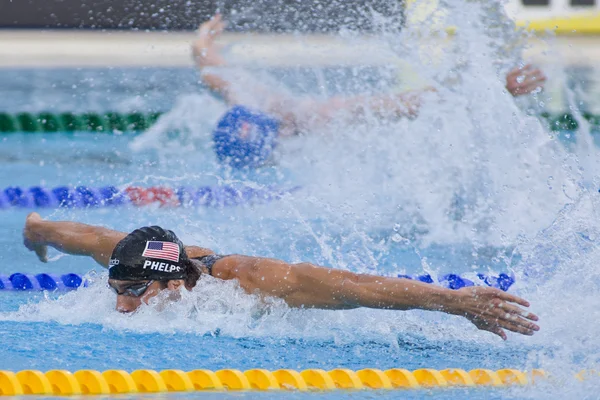 Schwimmen: Schwimm-WM - Männer 4 x 100 m Finale — Stockfoto