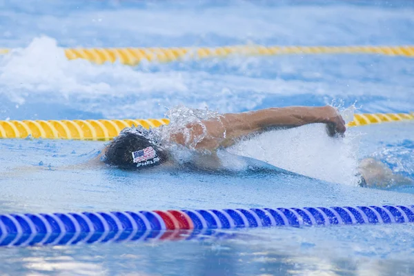 SWM: zwemmen Wereldkampioenschap - mens 4 x 100 m vrije stijl definitieve — Stockfoto