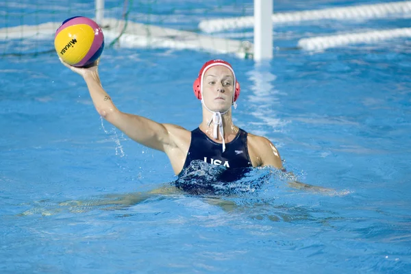 WPO: Mistrzostwa Świata w Pływaniu - Usa vs Grecja półfinał — Zdjęcie stockowe