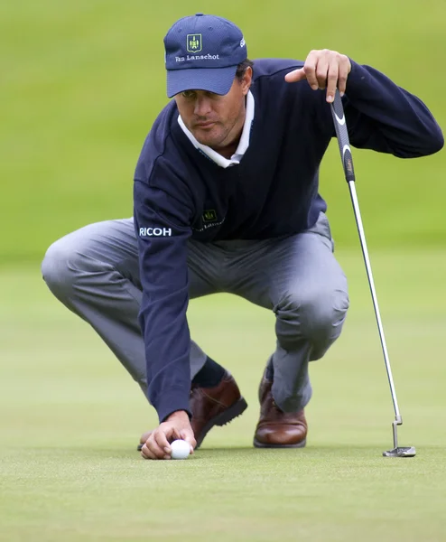 Inder van weerelt (ned) in actie op de tweede dag van de Europese PGA tour — Stockfoto