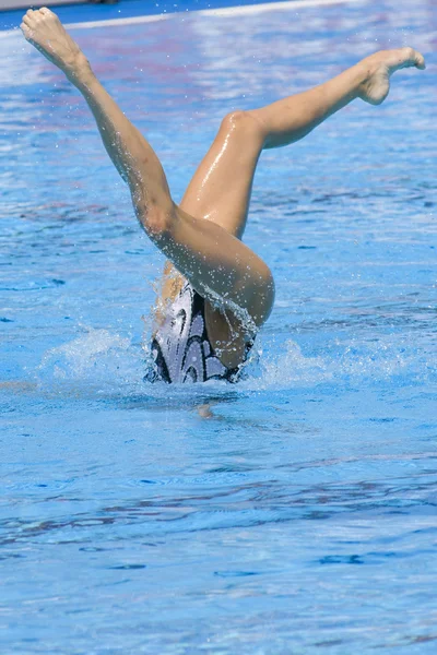 SWM: sólu synchronizované plavání. Natalia ischenko — Stock fotografie