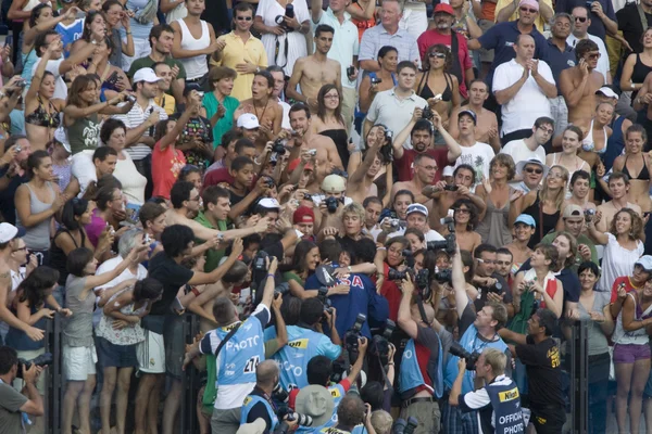 SWM: Campeonato Mundial de Aquáticos - Mens 100m final borboleta. Michael Phelps — Fotografia de Stock