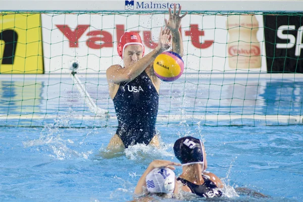 Wpo: Dünya Su Sporları Şampiyonası - usa vs Yunanistan yarı final. Elizabeth armstrong — Stok fotoğraf