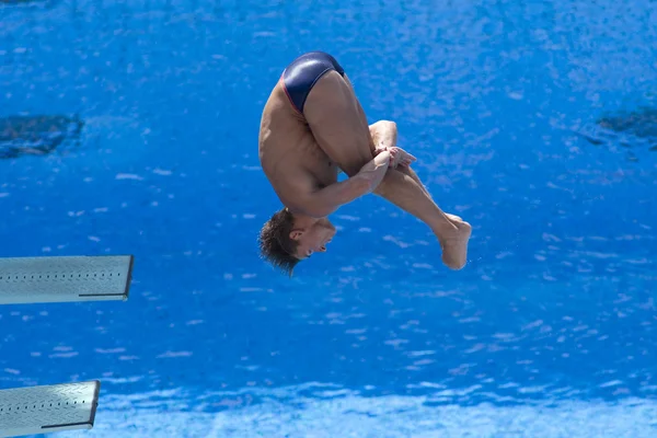 DIV: Final 3m mens diving competition. Troy Dumais — Stock Photo, Image
