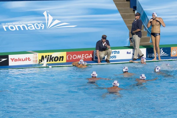 WPO: USA v Macedonia, 13th World Aquatics championships Rome 09 — Stock Photo, Image