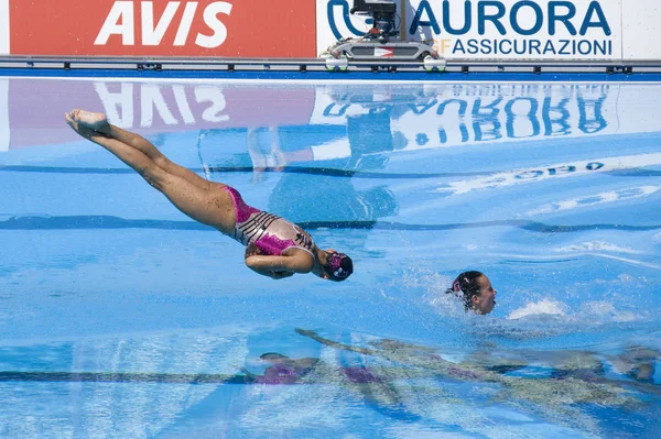 SWM : Natation sychronisée par équipe féminine au Championnat du monde — Photo