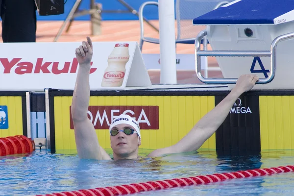 SWM: zwemmen Wereldkampioenschap - mens 400m vrije stijl definitieve. Paul biedermann — Stockfoto