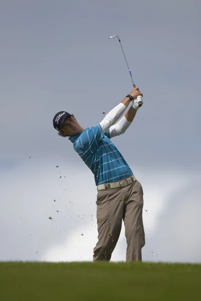 Mark Haastrup (DEN) in action on the third day of the European Tour — Stock Photo, Image