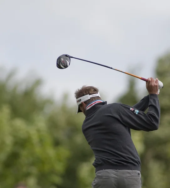 Raphael Jacquelin (FRA) in action on the third day of the European Tour — Stock Photo, Image