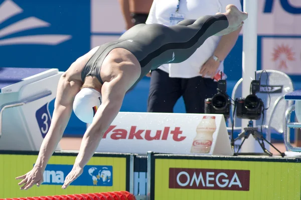 SWM: World Aquatics Championship - Mens 200m freestyle. . Paul Biedermann — Stock Photo, Image