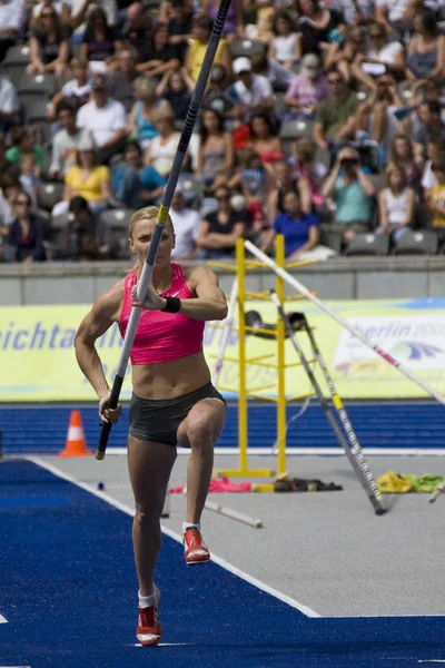 Ath: Atletismo de liga de ouro de Berlim. Anna Rogowska — Fotografia de Stock