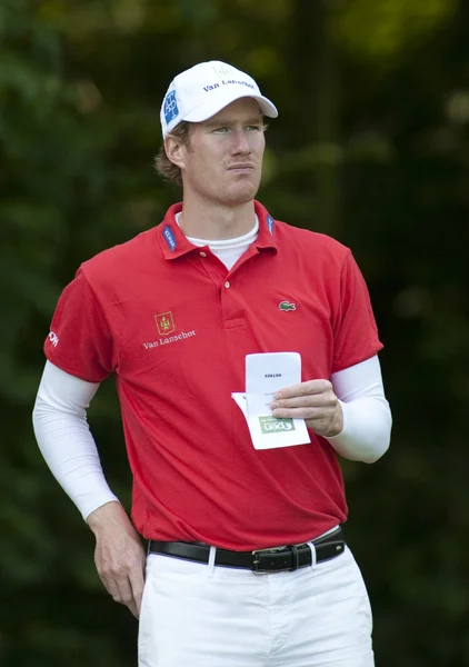 Will Besseling (NED) in action on the first day of the European Tour — Stock Photo, Image