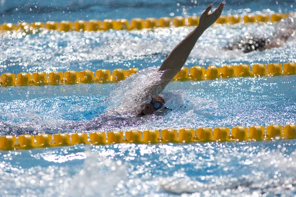 Swm: Mistrzostwa Świata w Pływaniu - damska 400m stylem zmiennym. Elżbieta beisel — Zdjęcie stockowe