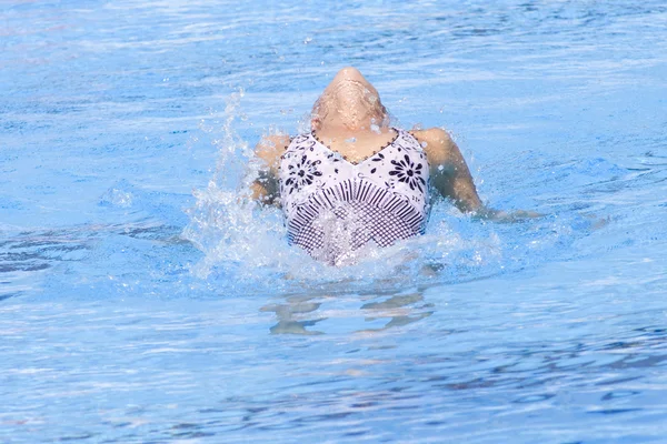 SWM: solo final sincronizado natação. Beatrice adelizzi — Fotografia de Stock