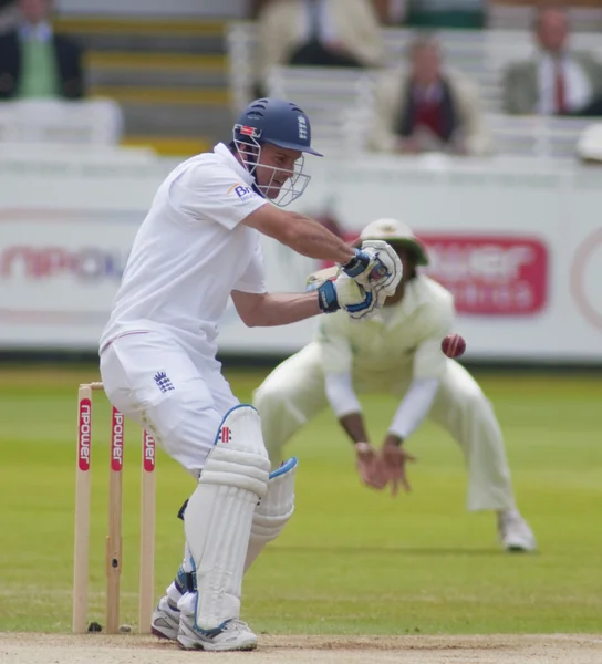 Kriket. İngiltere vs Bangladeş 1. test gün 3. Andrew strauss — Stok fotoğraf