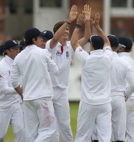 Kriket. Anglie vs Bangladéš 1. testovací den 3 — Stock fotografie