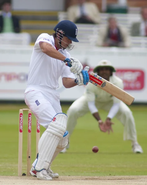 Cricket. Engeland vs bangladesh 1ste dag van de test 3. alaistair cook — Stockfoto