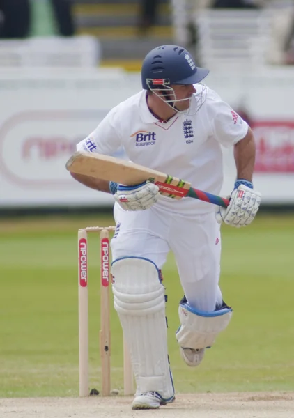 Kriket. Anglie vs Bangladéš 1. testovací den 3. Andrew strauss — Stock fotografie