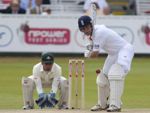 Kriket. Anglie vs Bangladéš 1. testovací den 2. Markéta trott — Stock fotografie