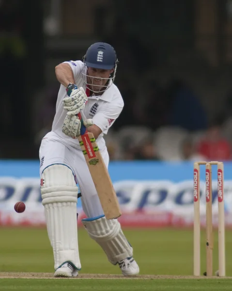 Kriket. İngiltere vs Bangladeş 1 test günü 1. Andrew strauss — Stok fotoğraf