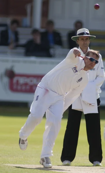 Kriket. İngiltere vs Bangladeş 1. test gün 3. Graeme swann — Stok fotoğraf