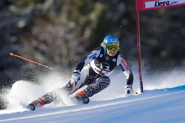 Lyžování: Lienz obří Slalom — Stock fotografie