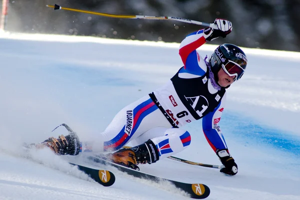 Ski: Lienz storslalom — Stockfoto