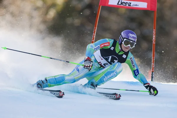 Ski: Lienz storslalom — Stockfoto