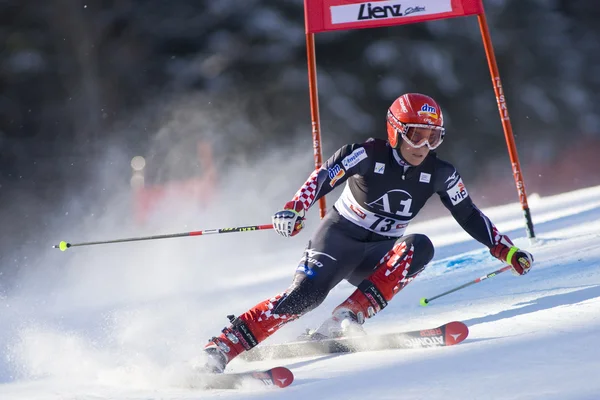Wyjazdy narciarskie: Lienz Slalom gigant — Zdjęcie stockowe