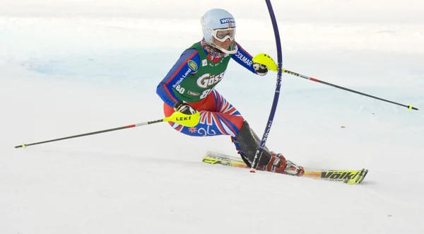 SKI: Lienz Slalom — Stock Photo, Image