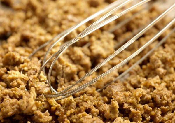 Frying minced meat — Stock Photo, Image