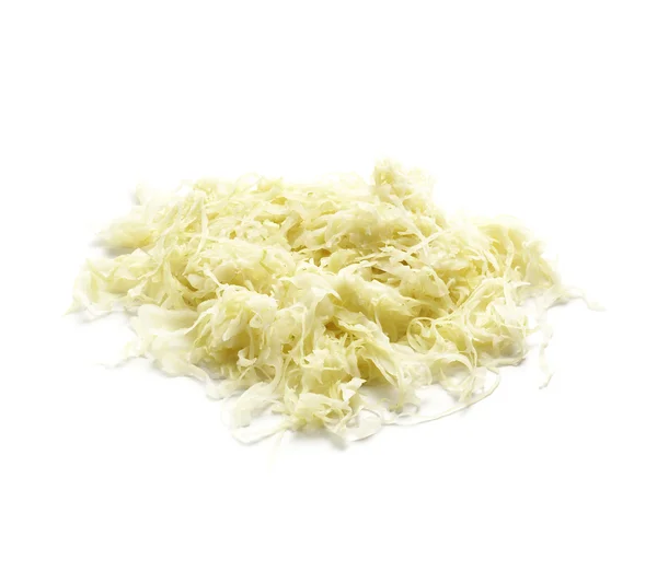 Sauerkraut on whit — Stock Image Sauerkraut on whit Stock Photo