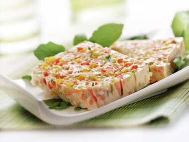 bir tabakta terrine