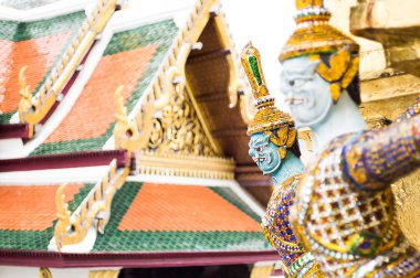 Devler heykele wat pra keaw bangkok Tayland