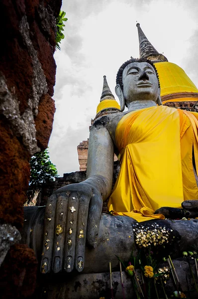 Wat Yai Chai Mongkhon, antico tempio buddista della provincia di Ayuthaya — Foto Stock