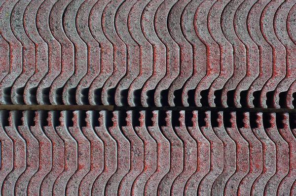 Абстрагувати фон даху з червоної плитки — стокове фото